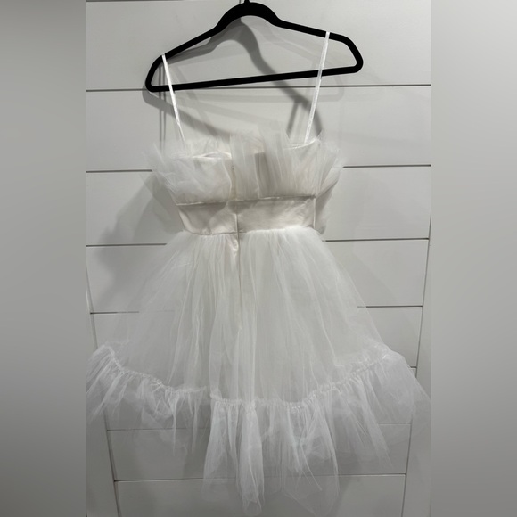 NWT Katie May Elle white tulle mini dress - Picture 7 of 9